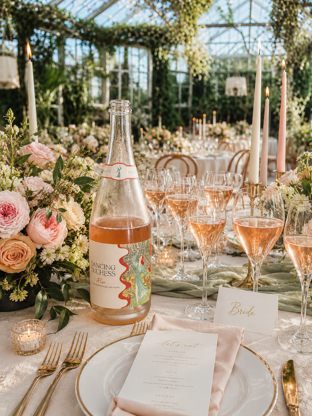 English sparkling rosé for your wedding